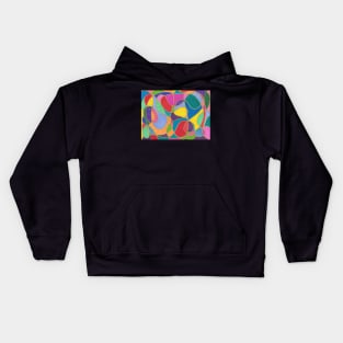 Vibrant Watercolour Doodle Kids Hoodie